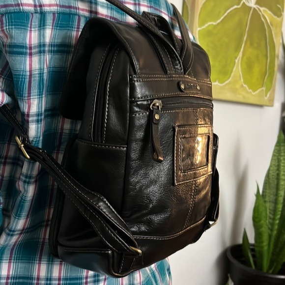 Aurielle Bags Aurielle Black Leather Backpack Poshmark